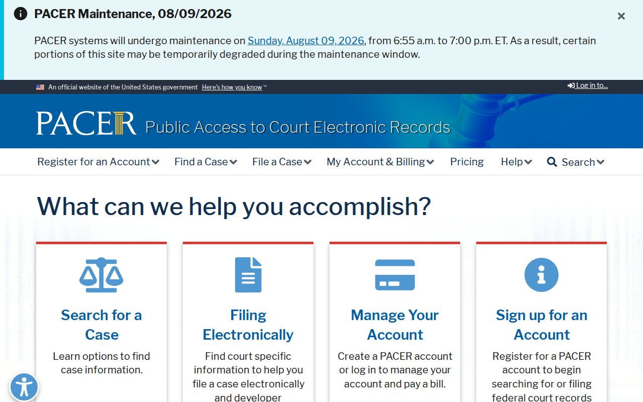 Federal case search gateway separate from Robstown criminal history